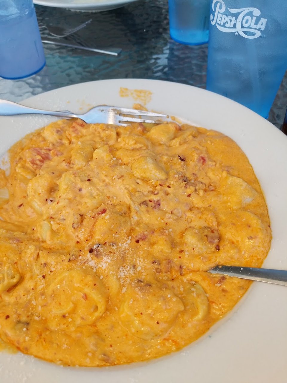 Buffalo Chicken Tortellini Alfredo