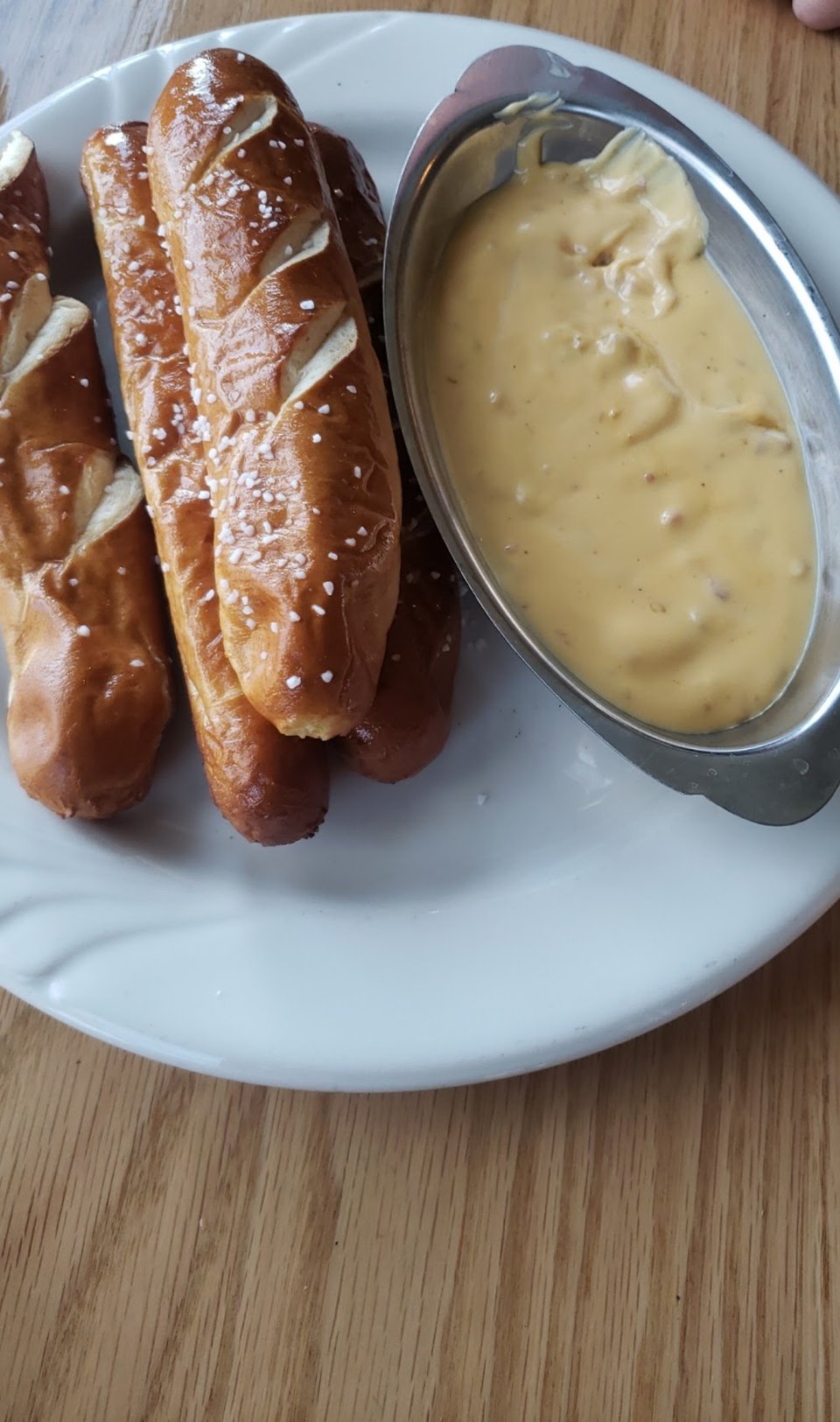 Pretzel Sticks with Bacon Beer Cheese